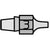 DX 113 - Buse - Ø extérieur 2,5 mm Ø intérieur 1,2 mm Longueur de la buse 25 mm
