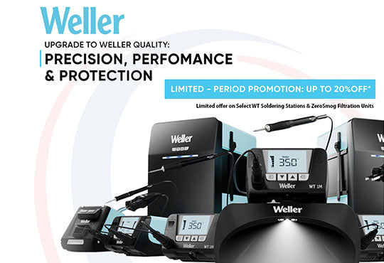 SAVE up to 20% OFF selected Weller products