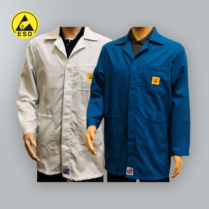 HEAVY DUTY PREMIUM ESD Lab Jackets (3 colours)