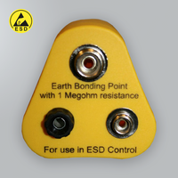 Enchufe de conexión a tierra 1 perno de 10 mm 1 perno de 7 mm 1 conector tipo banana ESD