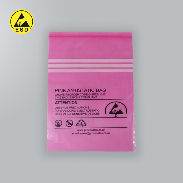 Electrostatic Dissipative Pink Bags - 1012