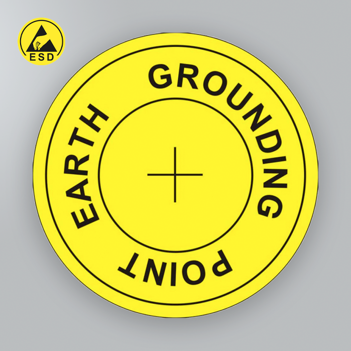 Earth Grounding Point Labels (1000/roll) ESD