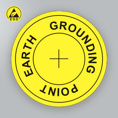 Grounding Point Tags Earth Grounding Point Labels (1000/roll) ESD – Grove Sales Ltd