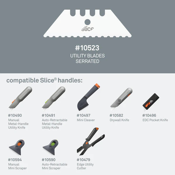 Utility Blades (Serrated) #10523 - Compatibility