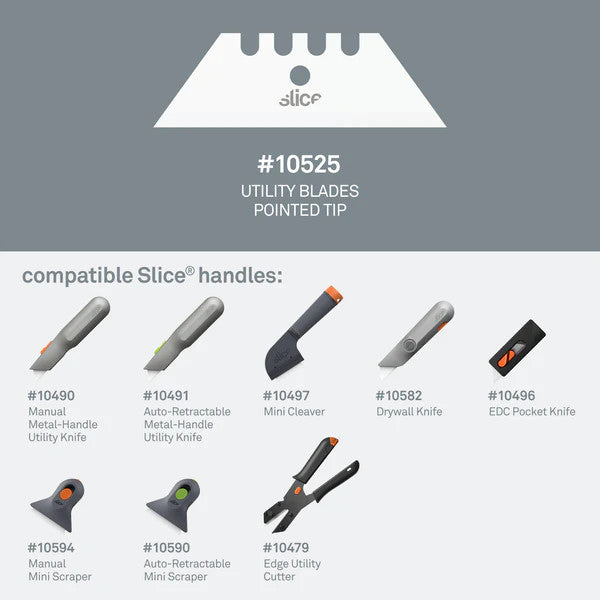 Utility Blades (Pointed) #10525 - Compatibility