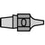 DX 110 - Nozzle - Outer Ø 1,9 mm Inner Ø 0,7 mm Nozzle Length 25 mm