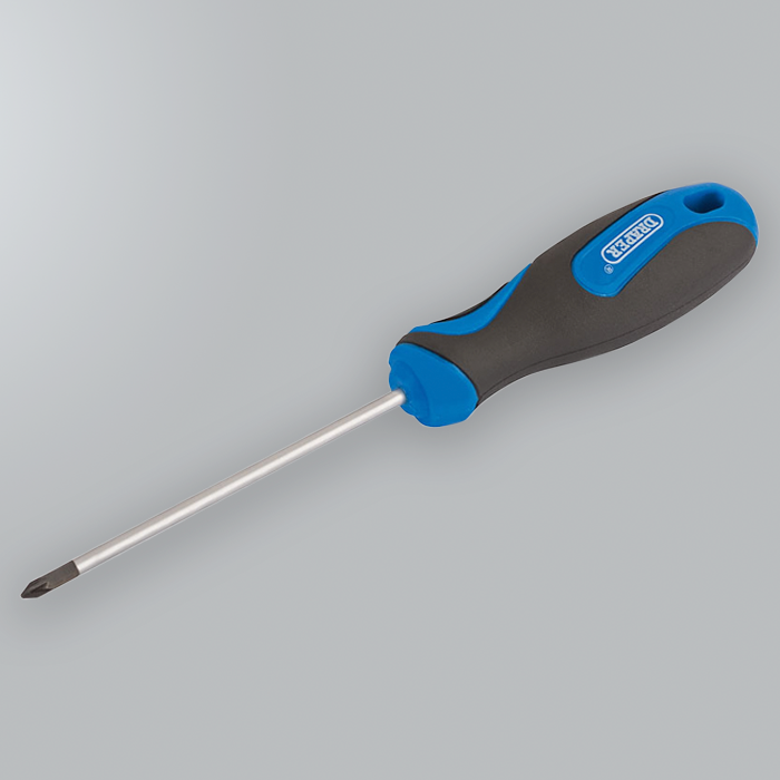 Soft Grip Slotted Screwdriver- PZ0 x 75mm (266-270)