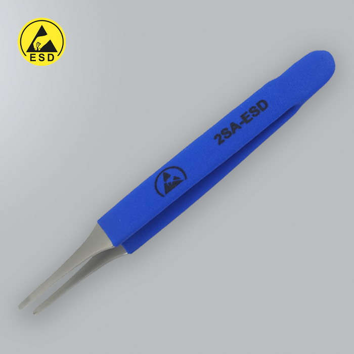 2SA ESD CUSHION GRIP TWEEZERS