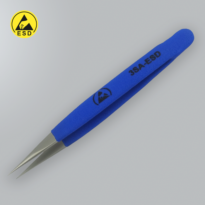 3SA ESD CUSHION GRIP TWEEZERS
