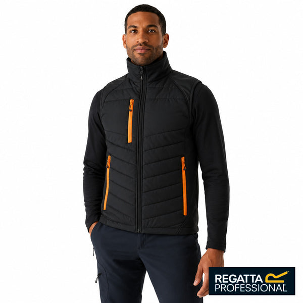 Pro Universal Bodywarmer - 5 COLOURS - Black Orange Pop