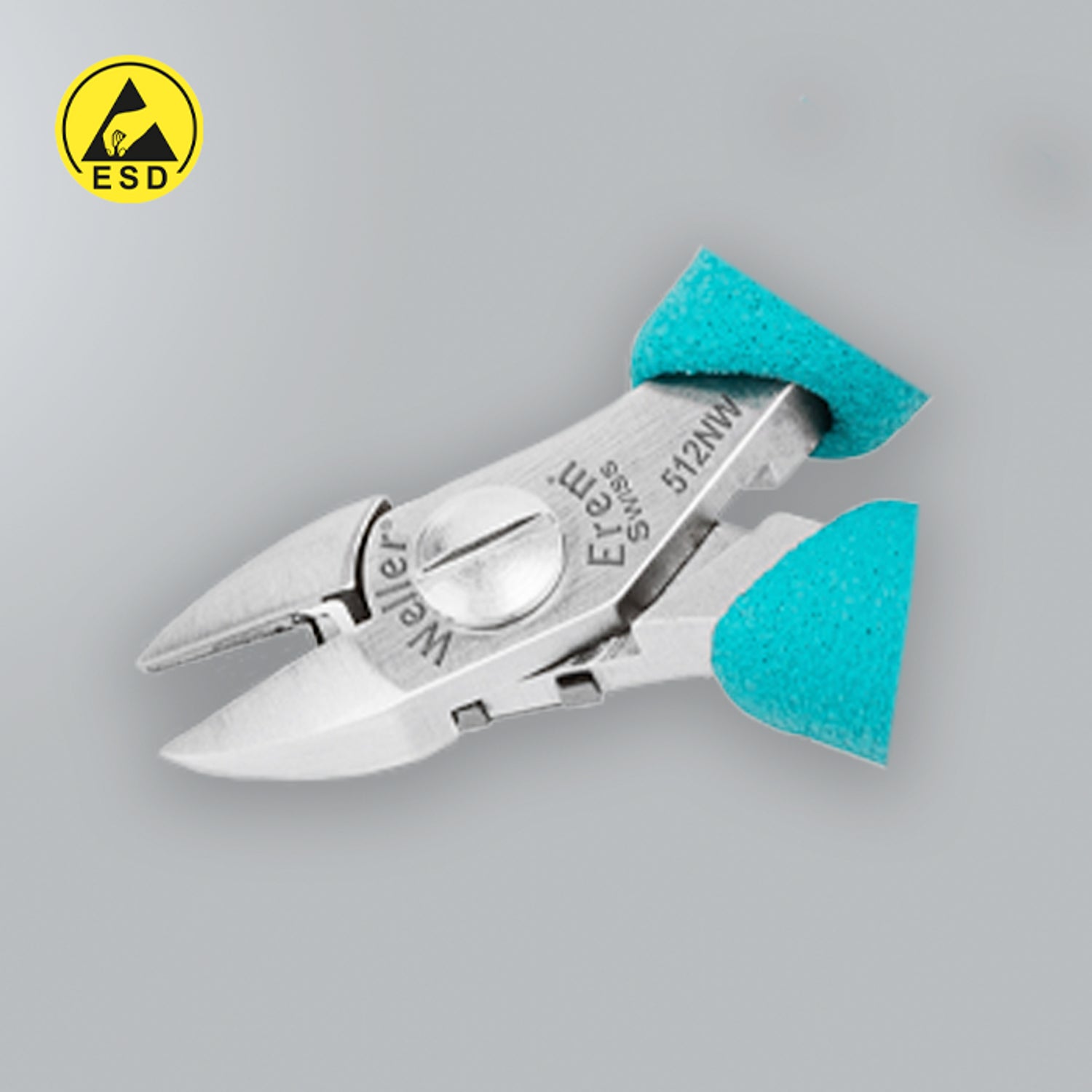 Erem 512NW - Pince coupante latérale à tête ovale - Semi-affleurante avec dispositif de sécurité pour chutes de fil ESD