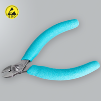 Erem 593AE - Pince coupante à tête étroite coudée - ESD affleurante