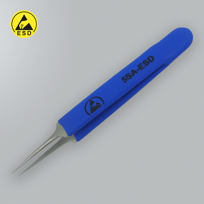 5SA ESD CUSHION GRIP TWEEZERS
