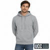 Everyday Hooded Sweatshirt - model wearing the heather grey UCC Everyday hoodie