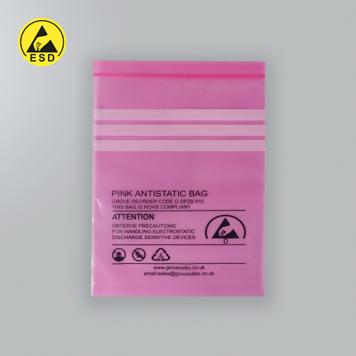 Electrostatic Dissipative Pink Bags - 810