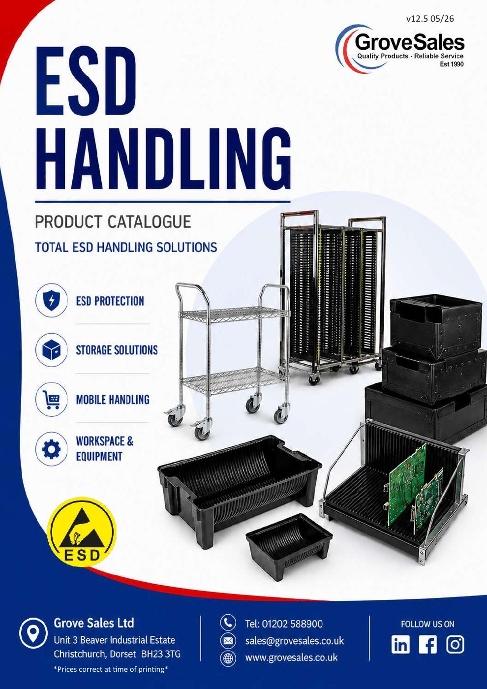 ESD Handling Catalogue (flipbook) front cover