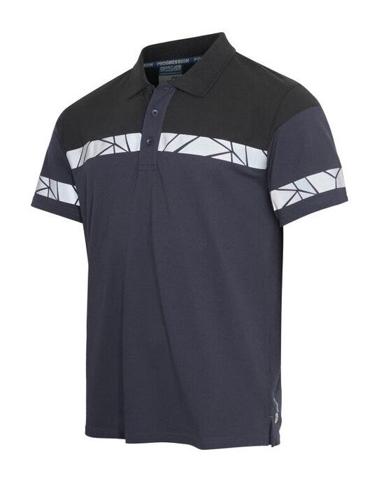 Progression 7003 Pique Polo - Navy/Black (2)