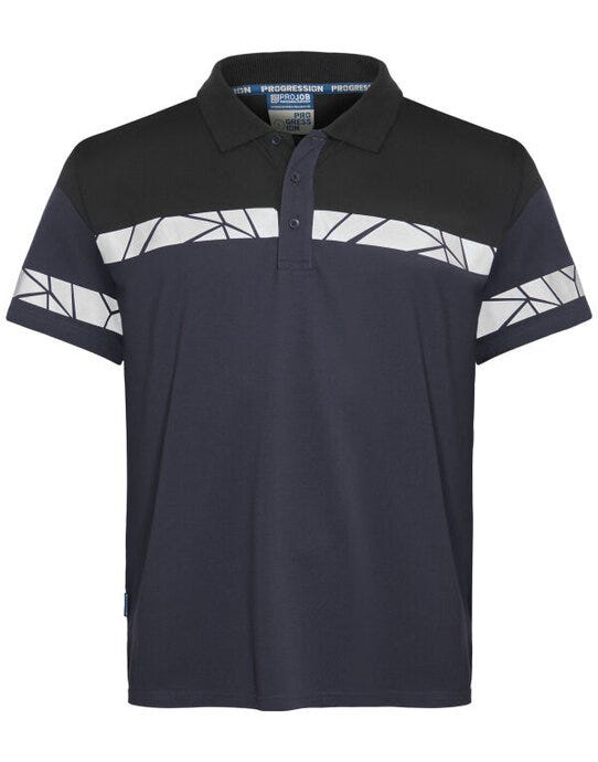 Progression 7003 Pique Polo - Navy/Black
