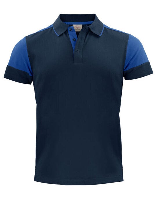 Polo Shirt - Navy/Cobalt