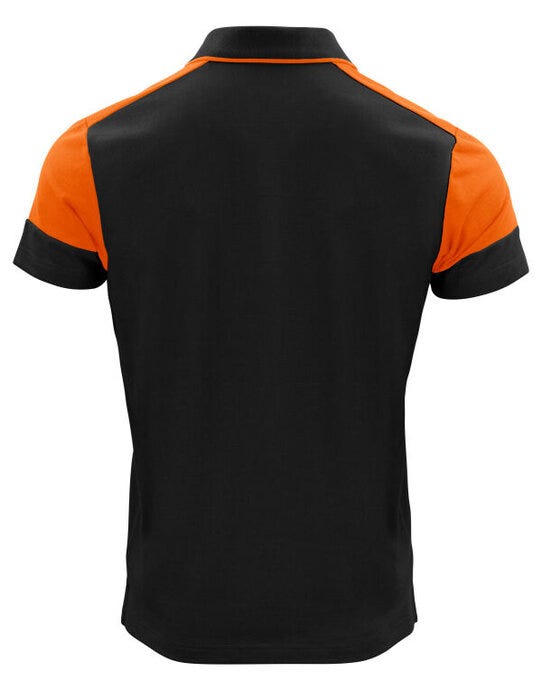 Polo Shirt - Black/Orange