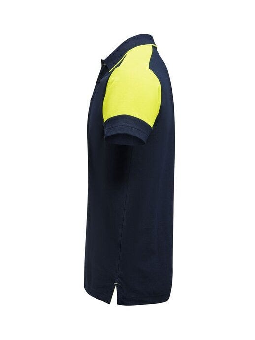 Polo Shirt - Navy/Neon Yellow (2)