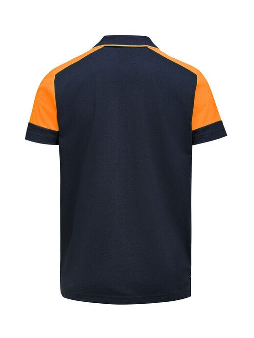 Polo Shirt - Navy/Neon Orange (4)