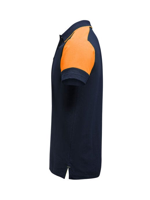 Polo Shirt - Navy/Neon Orange (2)