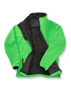 Men's Printable Softshell Jacket with Recycled Inner Fleece - Vivid Green/Black