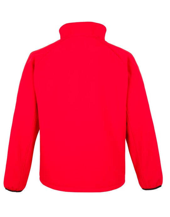 Men's Printable Softshell Jacket with Recycled Inner Fleece - Red/Black (2)