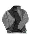 Men's Printable Softshell Jacket with Recycled Inner Fleece - Charcoal/Black
