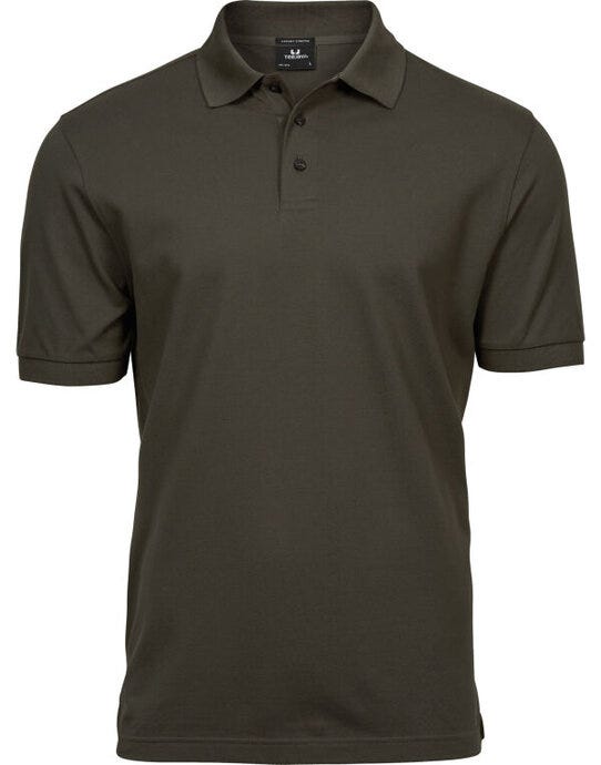 Men's Luxury Stretch Polo - Dark Olive