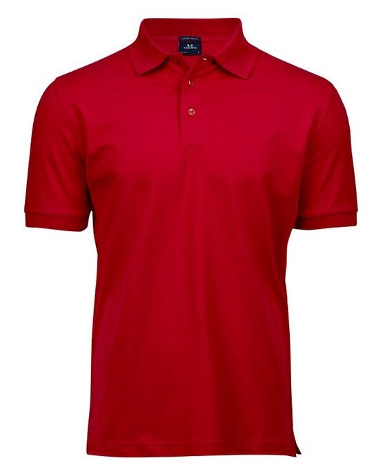 Men's Luxury Stretch Polo - Red