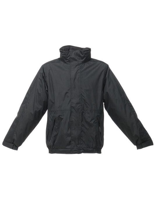 Dover Men's Fleece Lined Bomber Jacket - Black/Ash
