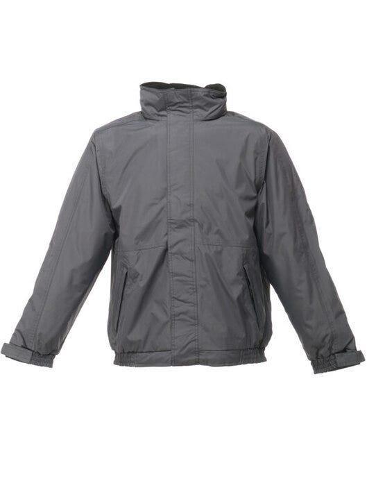Dover Men's Fleece Lined Bomber Jacket - Seal Grey/Black