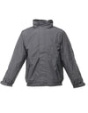 Dover Men's Fleece Lined Bomber Jacket - Seal Grey/Black