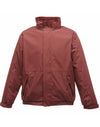 Dover Men's Fleece Lined Bomber Jacket - Burgundy