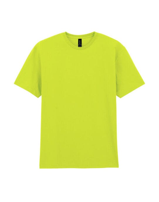 Light Cotton Adult T-Shirt - Safety Green