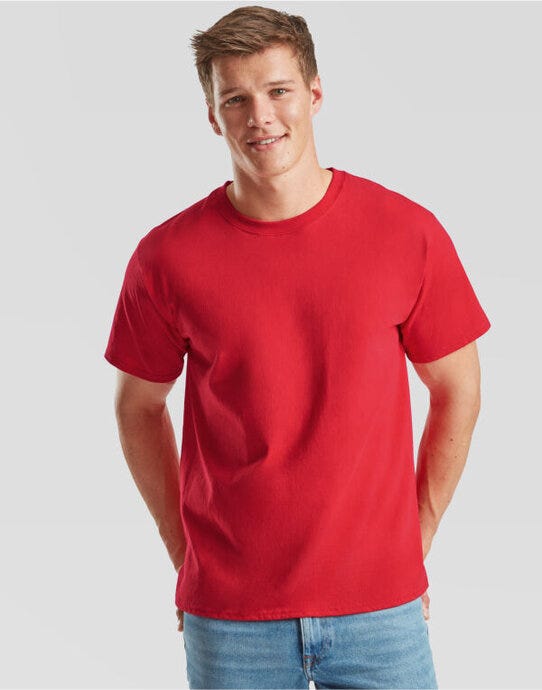Men's Valueweight T - Red (4)