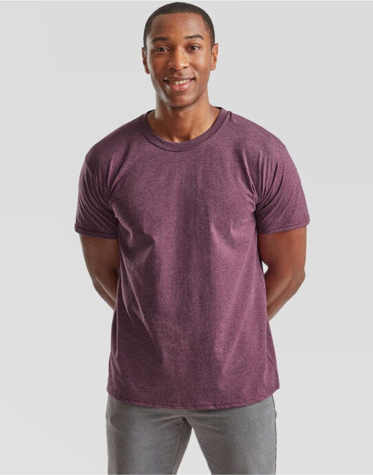 Men's Valueweight T - Heather Burgundy (4)