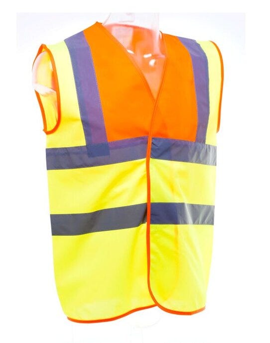 Hi-Vis Class 2 Waistcoat - Hi Vis Yellow/Orange (2)
