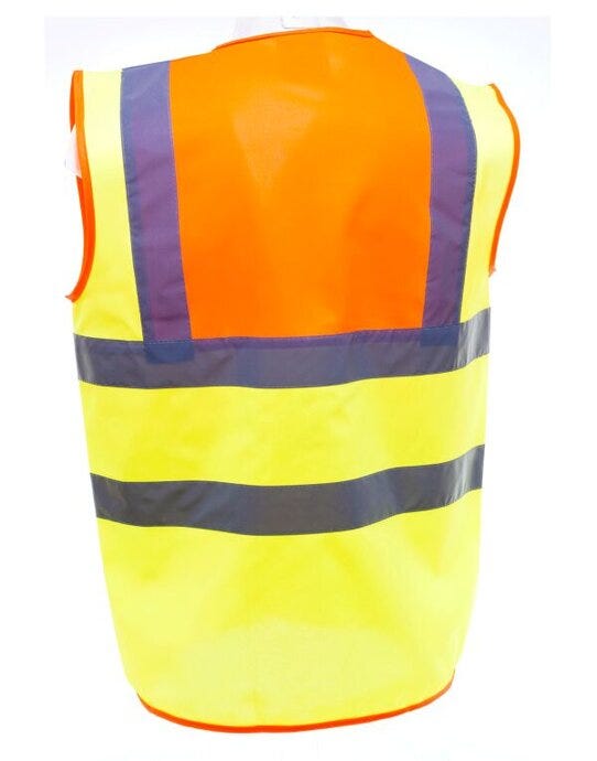 Hi-Vis Class 2 Waistcoat - Hi Vis Yellow/Orange (7)