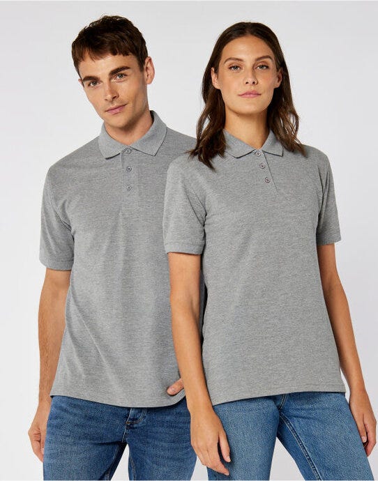Classic Fit Klassic Superwash® 60 Polo - Heather Grey (3)