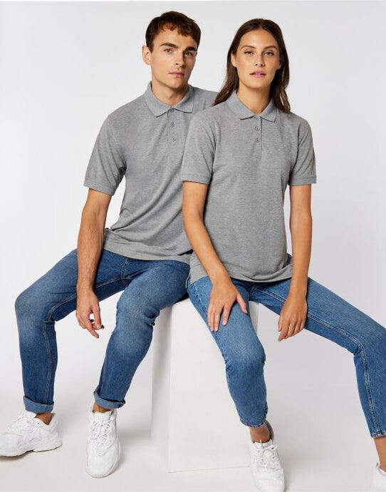 Classic Fit Klassic Superwash® 60 Polo - Heather Grey (4)