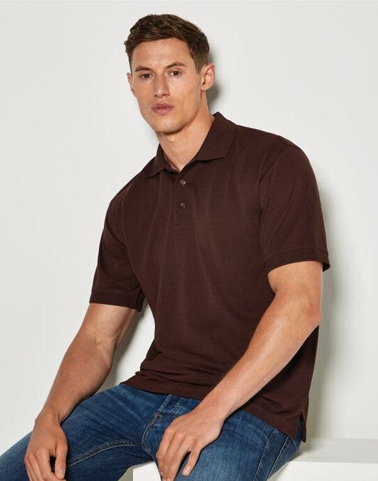 Classic Fit Klassic Superwash® 60 Polo - Chocolate (3)
