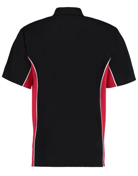 Classic Fit Track Polo - Black/Red/White (2)