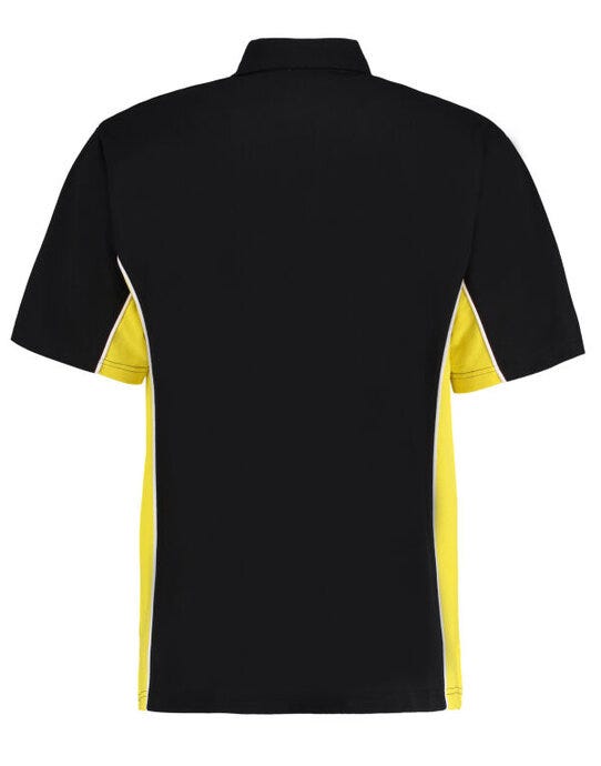 Classic Fit Track Polo - Black/Sun Yellow/White (2)