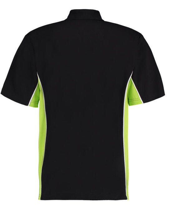 Classic Fit Track Polo - Black/Lime/White (2)