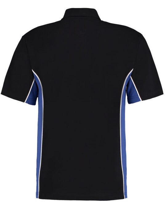 Classic Fit Track Polo - Black/Royal/White (2)