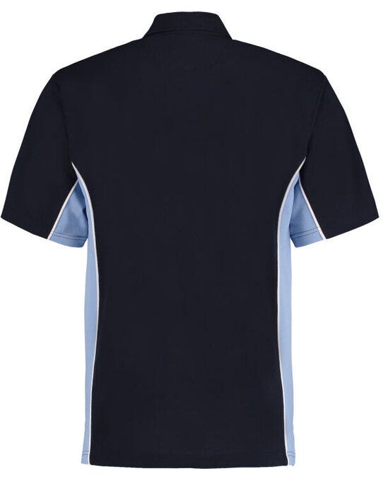 Classic Fit Track Polo - Navy/Light Blue/White (2)