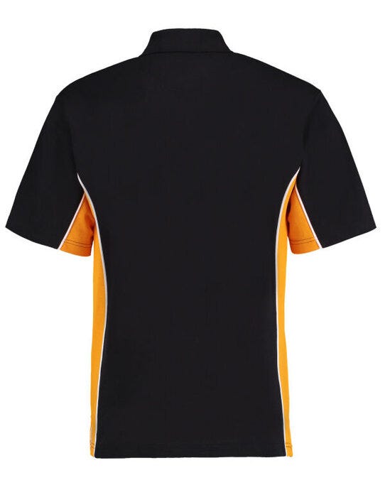 Classic Fit Track Polo - Black/Gold/White (2)